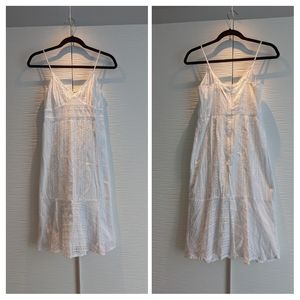 Banana Republic white dress 0P petite